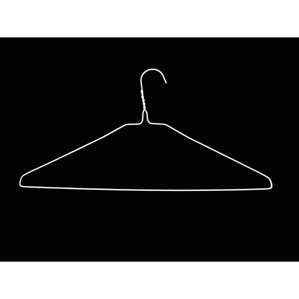 16" white suit hanger 12G  No.1